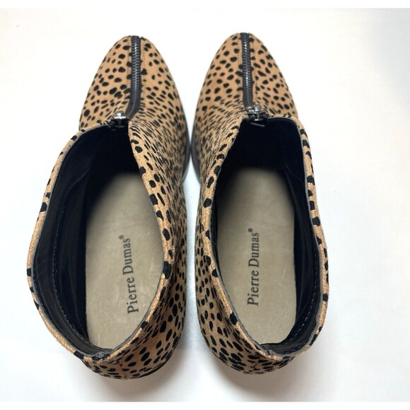 Pierre Dumas Bootie Animal Print Zipper Alicante Womens 9 Ankle Boots - Picture 8 of 11